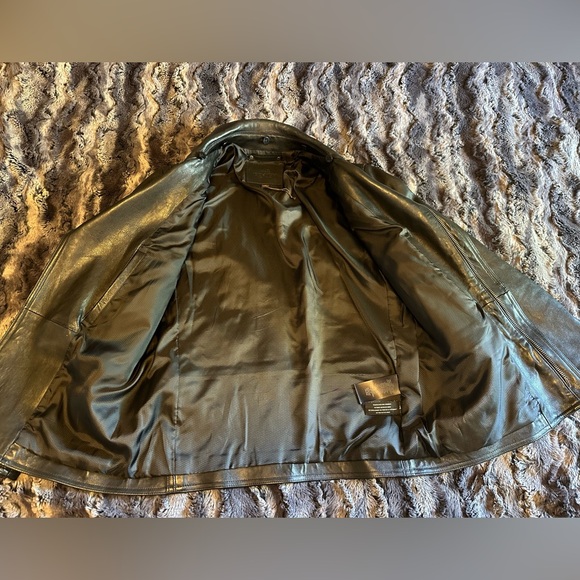 COACH Black Leather Jacket - Picture 2 of 4